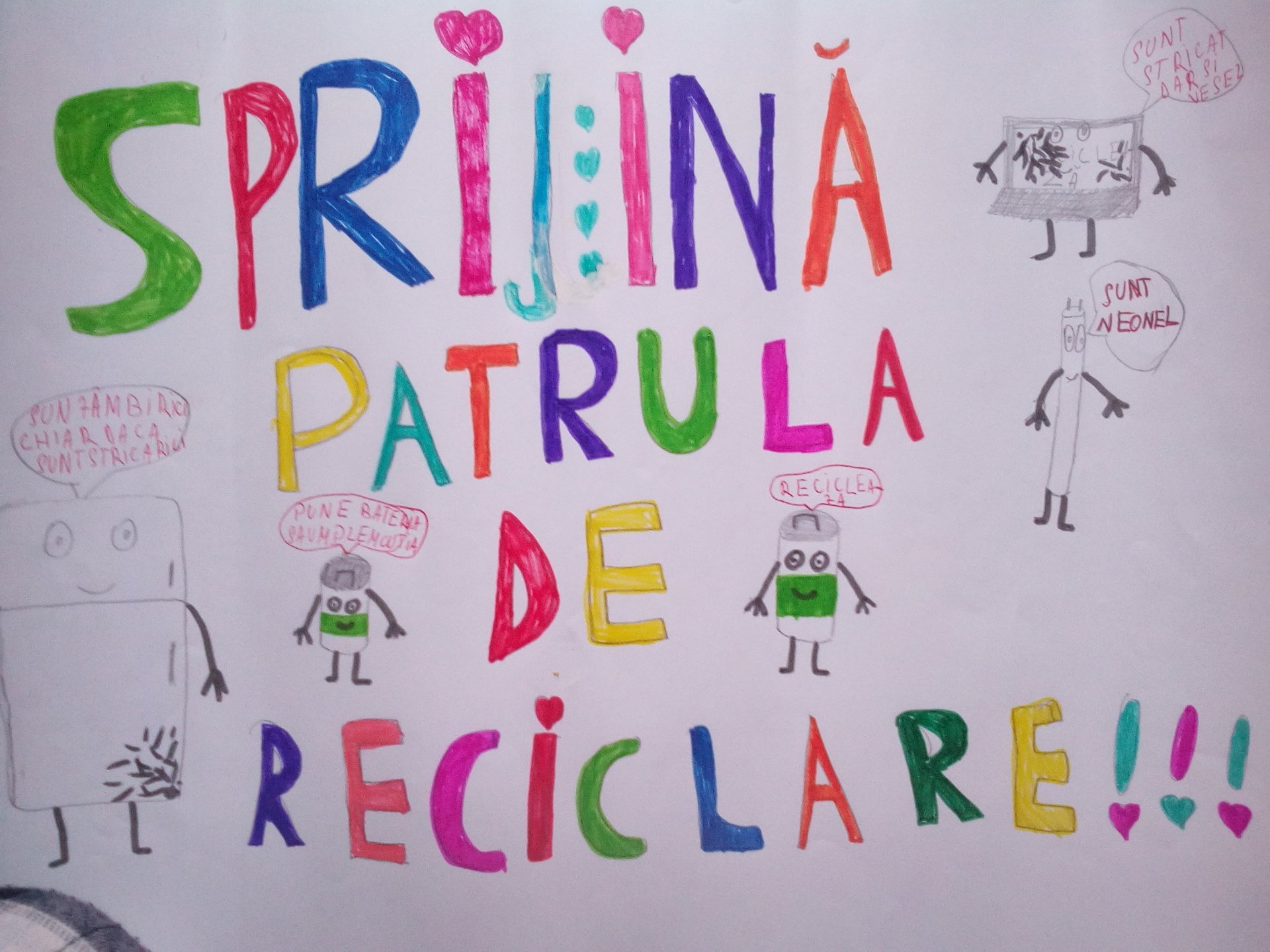 Poster St Nicholas School Galati Romania Support The Recycling Patrol